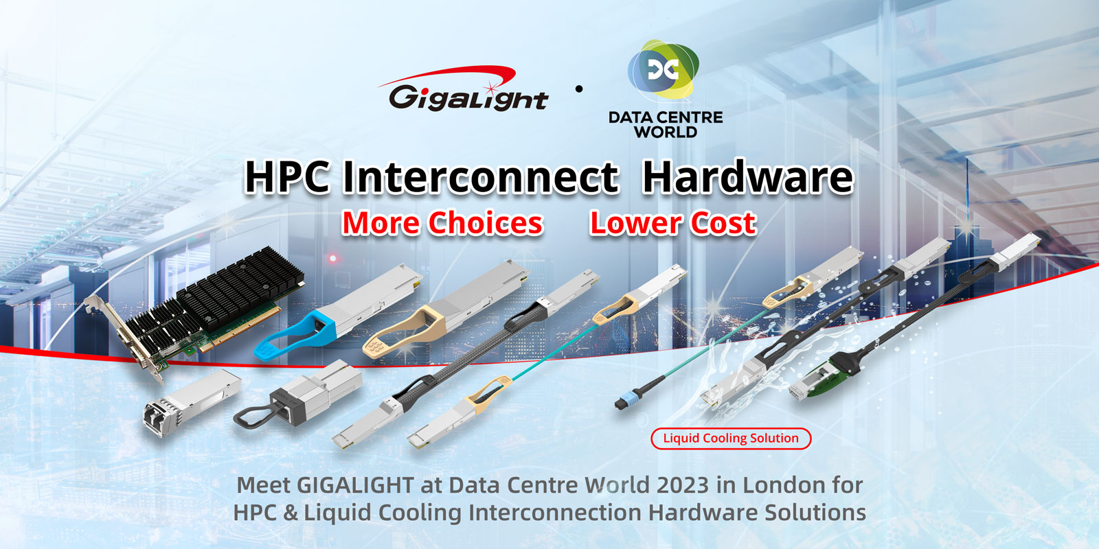 Meet GIGALIGHT at Data Center World 2023 London